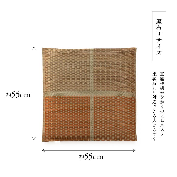 い草 座布団 5枚セット 正方形 55cm クッション いぐさ 日本製