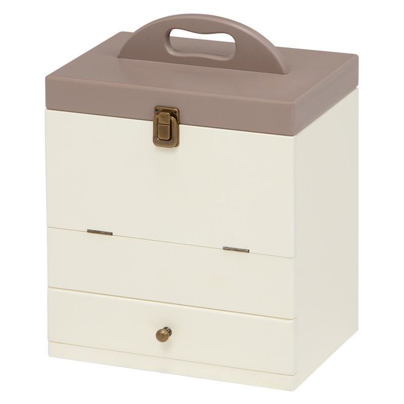 [非売品]LA MER ドレッサー コスメ／ジュエリーボックス　布袋付き コスメボックス コスメbox 三面鏡 メイクボックス ドレッサー 鏡 大