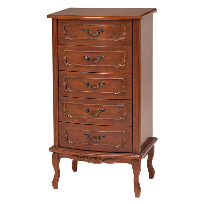 チェスト タンス 5段 FAX台 リビング収納 キャビネット おしゃれ