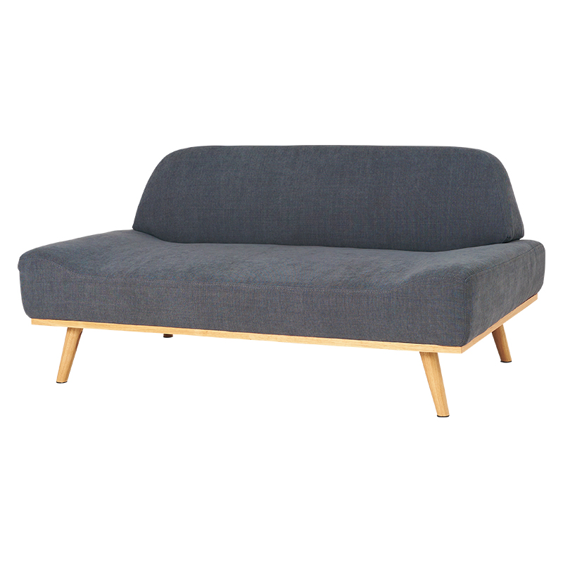 ソファ 2人がけ 2人掛け おしゃれ 幅135 ローソファ ファブリック 北欧