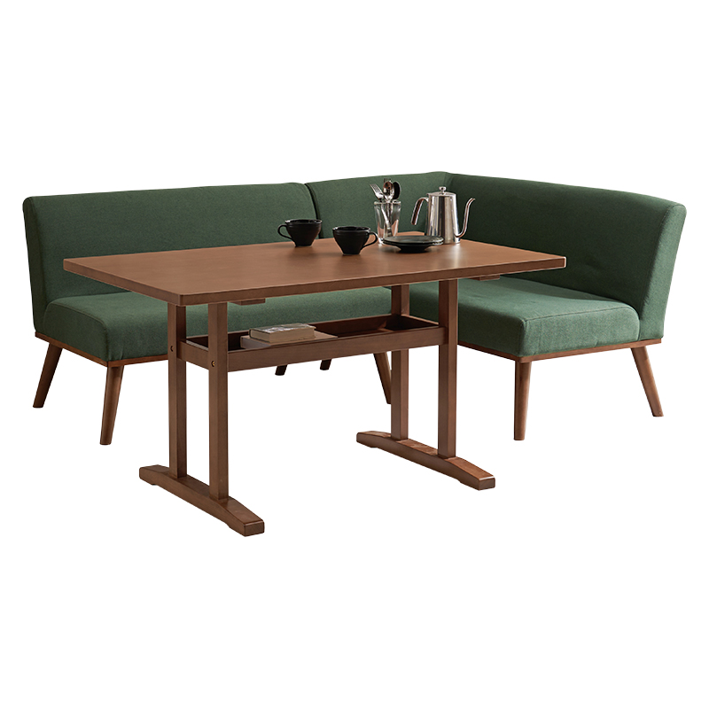 ダイニングテーブルセット 右肘 3点セット コーナー ソファ ダイニング