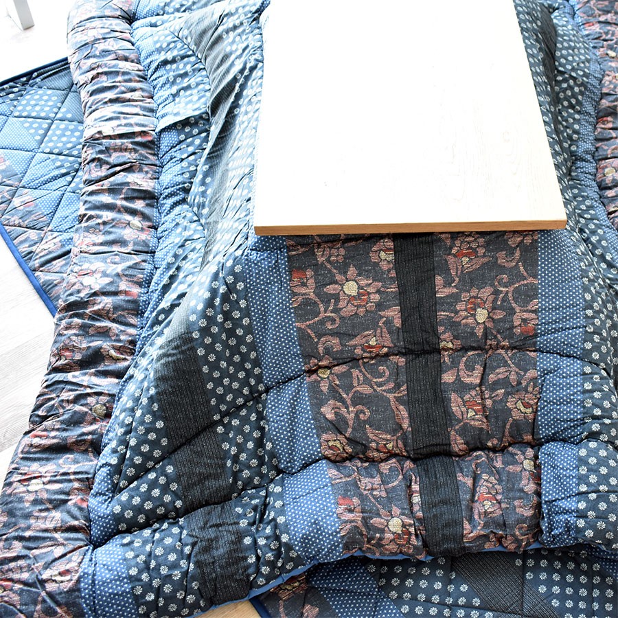 国産 こたつ布団セット 掛け 敷き セット 長方形 厚掛け 205×245cm 撥