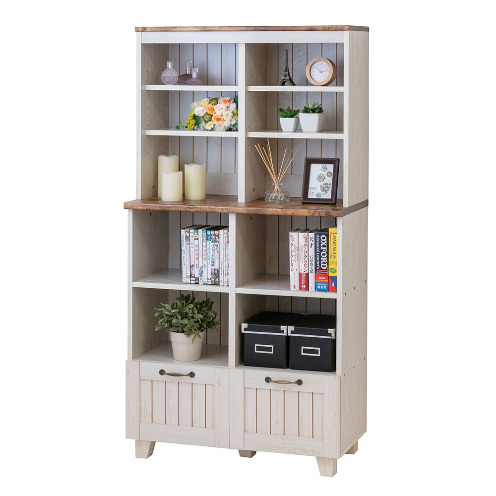 オープンキャビネット 食器棚 食器 収納 リビング カントリー 飾り棚