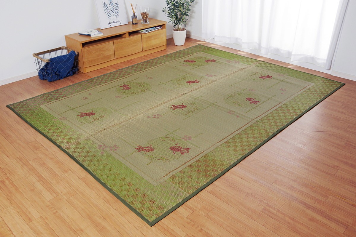 い草 ラグ カーペット ござ 3畳 約 191×250cm おしゃれ 黒猫 い草 ラグ カーペット ござ 3畳 約 191×250cm おしゃれ 黒猫