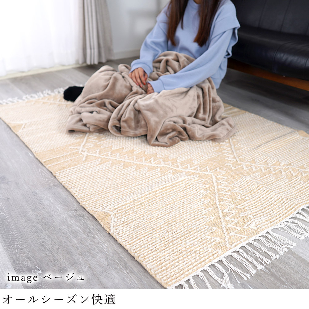 ヴィンテージ 手織り ランナーラグ 70×285cm ウール100% img_6762.jpg?v=1608415503218