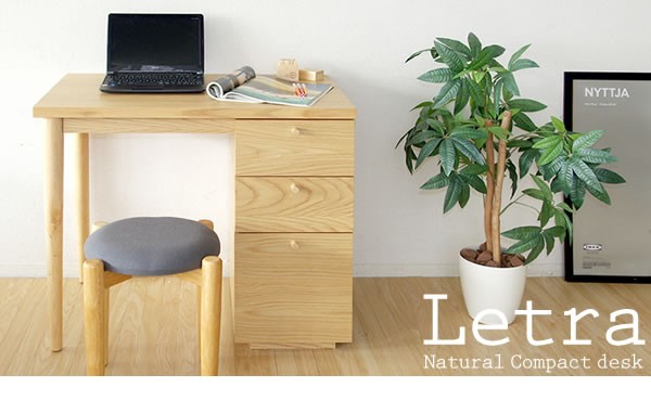 コンパクトデスク 省スペース 引出し 袖 パソコンデスク ワークデスク