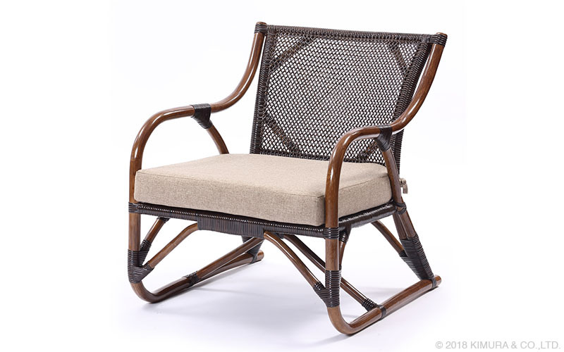 ラタンチェア パーソナルチェア 手編み ラタン クッション 椅子 籐