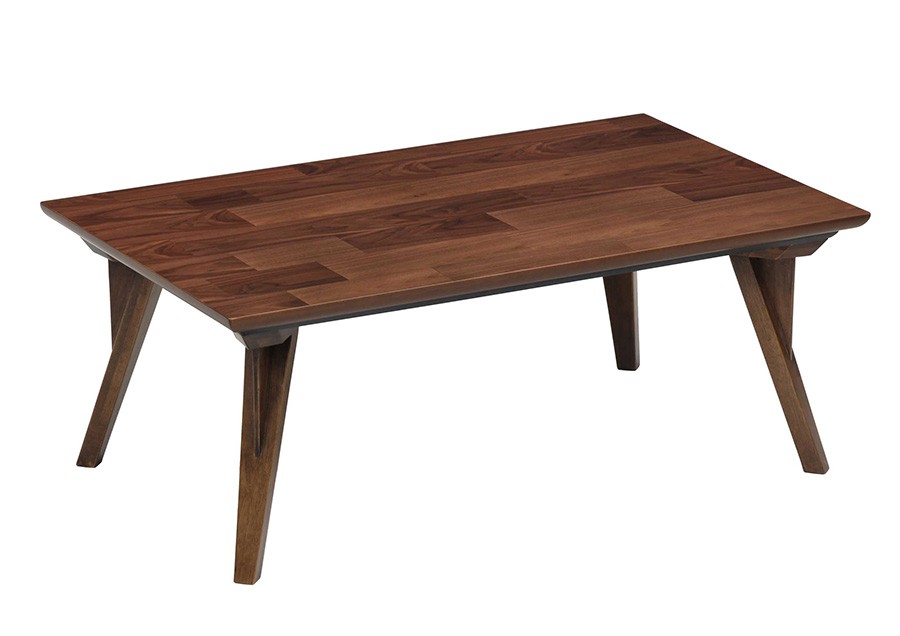 こたつ テーブル 長方形 おしゃれ 天然木 ウォールナット材 105cm 木目