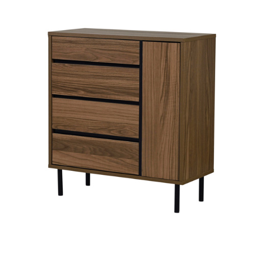 リビングボード チェスト おしゃれ 幅 77.5cm ワイドチェスト 4段 洋服