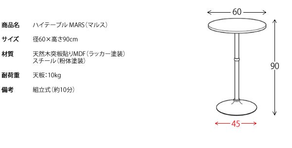 カウンターテーブル バーテーブル 円形 丸 おしゃれ 北欧 カフェ