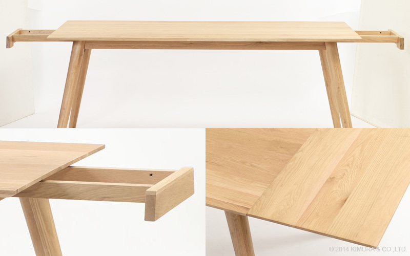 ダイニングテーブル 180cm 木製 無垢材 ホワイトオーク テーブル単品 6