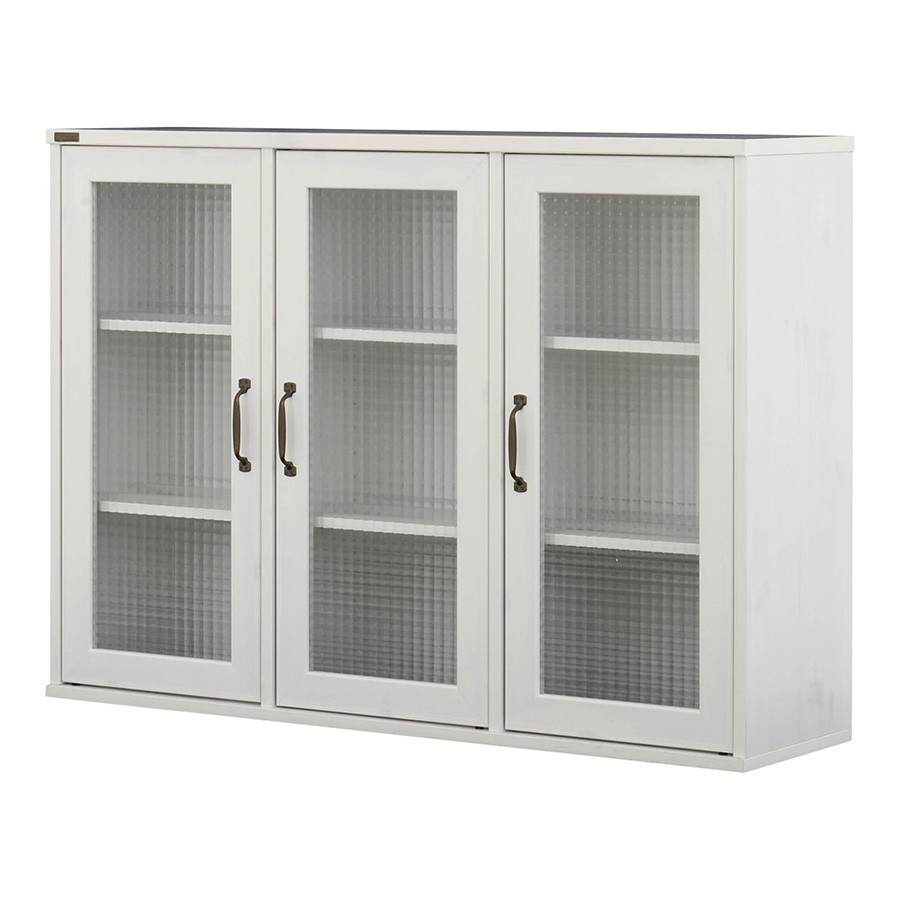 ガラスキャビネット おしゃれ 111 cm ディスプレイ 組み合わせラック