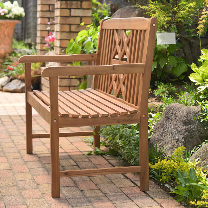 ガーデン ベンチ 木製 天然木 アカシア材 椅子 おしゃれ 庭