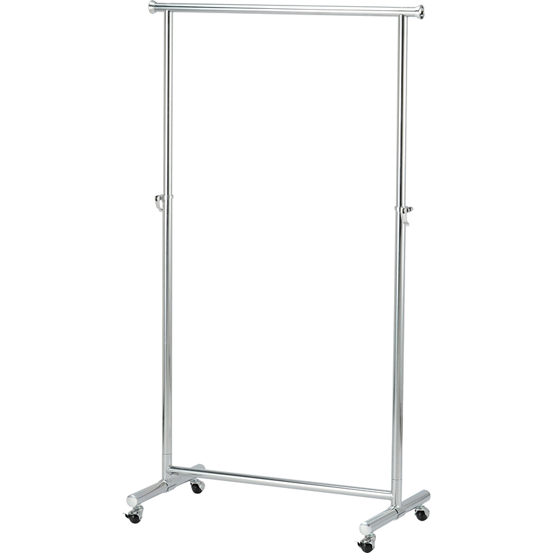 ハンガーラック スリム 頑丈 耐荷重100kg 幅90cm 伸長 昇降 キャスター