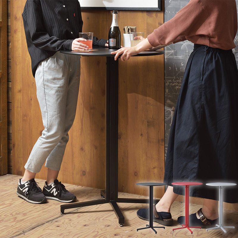 カフェテーブル カウンターテーブル 2人 二人用 円 丸型