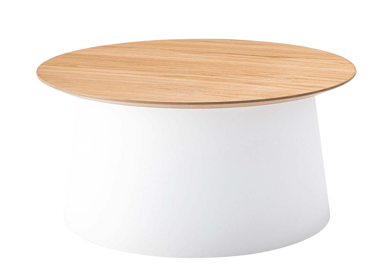 サイドテーブル おしゃれ 69cm 円形 円柱 天然木 木製 ソファサイド 