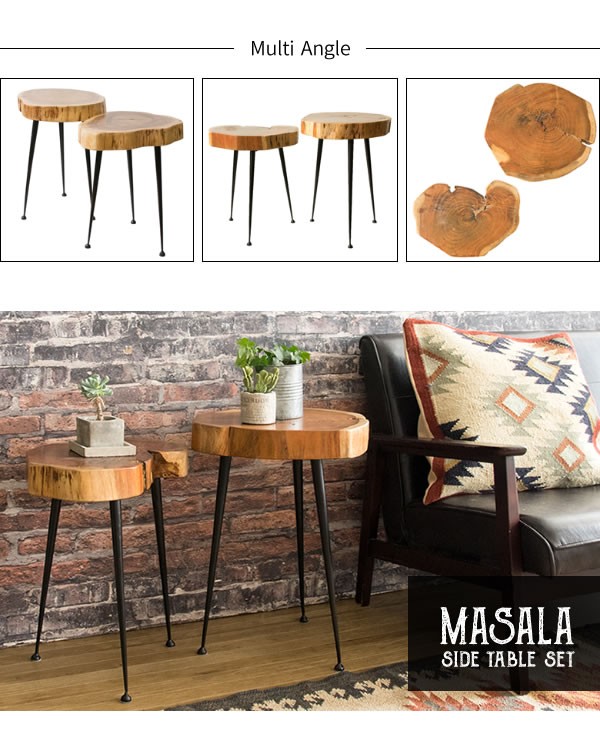 ビンテージ　サイドテーブル　ベッドサイドテーブル　2 Amazon｜ZXD サイドテーブル コーヒー テーブル ベッド リビングサイド