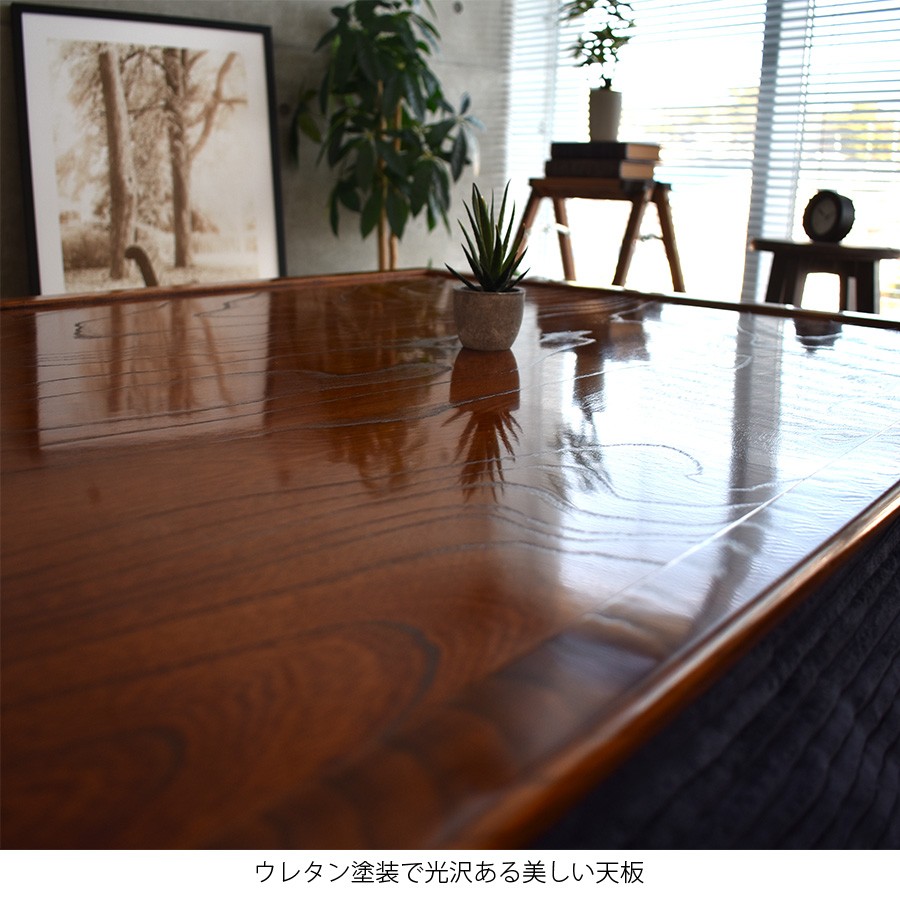 こたつ天板 のみ 正方形 90 こたつ用天板 両面仕様 リバーシブル 国産 日本製 高級 天然木 ケヤキ 90×90cm おしゃれ こたつ板 新生活