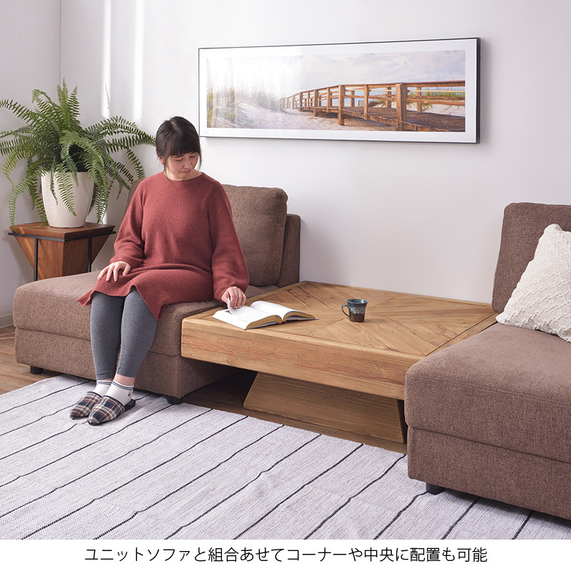 リビングテーブル おしゃれ 正方形 幅 100cm 応接テーブル 大型