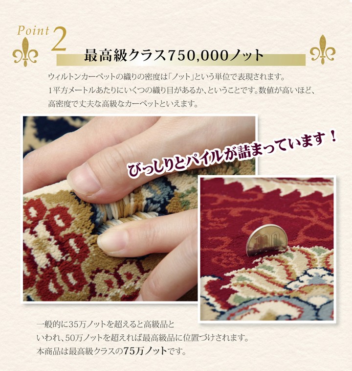 最高級 トルコ 製 ウィルトン 織り240×330cm 6畳 ホットカーペット 床