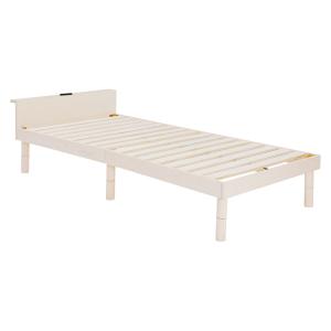 すのこベッド シングル スノコベッド コンセント 天然木 木製 おしゃれ 北欧 シンプル ベッド ワ...