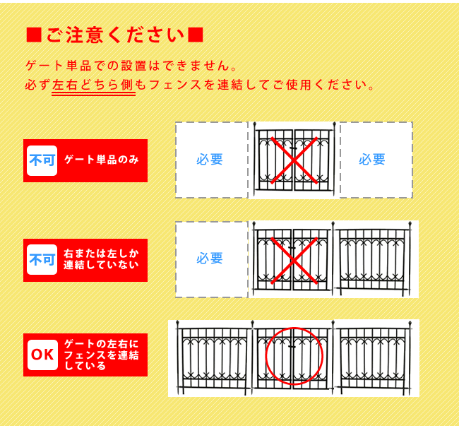 アイアン ゲートセット ゲート×1 ポール×2 高さ 68.6cn ガーデン