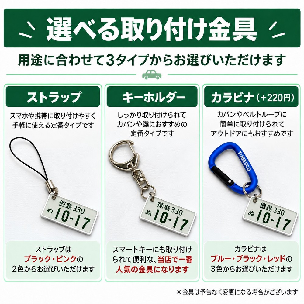 原付・125cc以下対応 ナンバープレートキーホルダー アクリル製