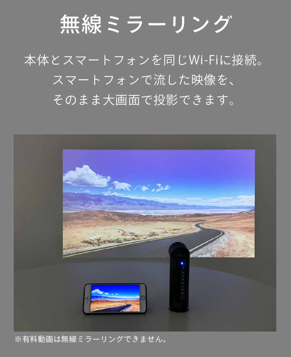 美品】プロジェクター 小型 モバイルプロジェクター 本体 家庭用