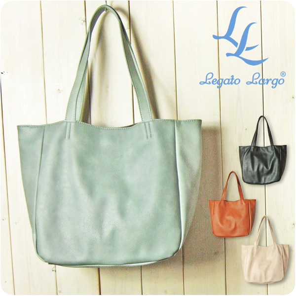 Legato Largo トートバッグ レディース 軽い 肩掛け スモーキー