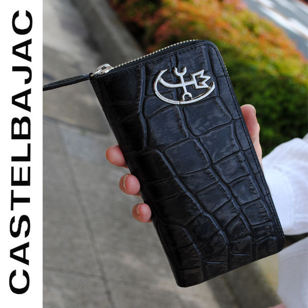 CASTELBAJAC カステルバジャック 牛革(クロコ型押し) ラウンドファスナー長財布 ジプス 023623 :023623:サンエー - 通販  - Yahoo!ショッピング