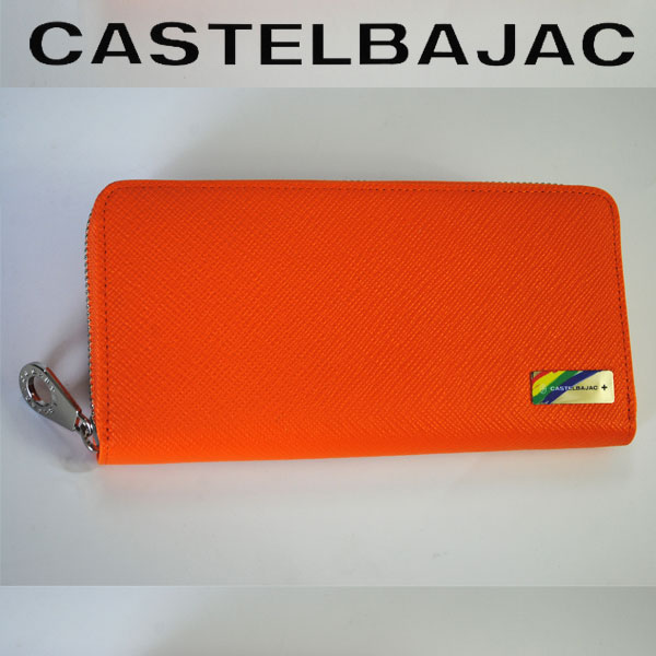 CASTELBAJAC カステルバジャック  ラウンドファスナー 長財布 牛革 エリー 082615