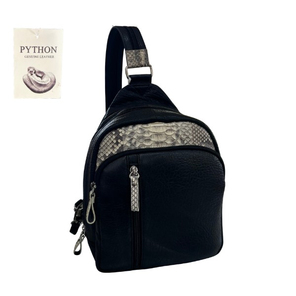 リュック　ワンショルダーバッグ　ラム革＆パイソン GENUINE LEATHER　ps-314 軽量 |  | 02