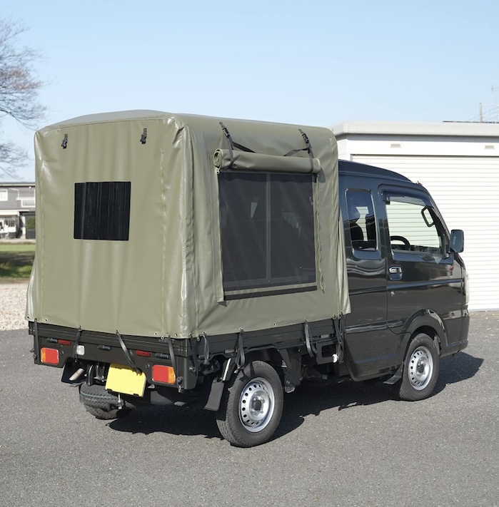 RV-Super Carry」スズキ スーパーキャリイ 荷台用 三開放幌 軽トラック