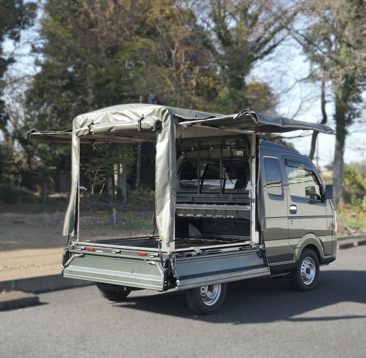 RV-Super Carry」スズキ スーパーキャリイ 荷台用 三開放幌 軽トラック