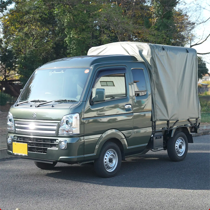 軽トラキャリイの荷台の幌セット(3方開き) RV-Super Carry」スズキ スーパーキャリイ 荷台用 三開放幌 軽トラック
