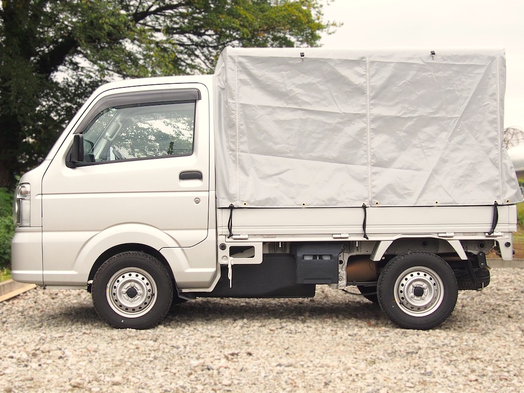 RV-2」軽トラック幌 荷台用シート 軽トラ幌 フレームセット 三開放幌