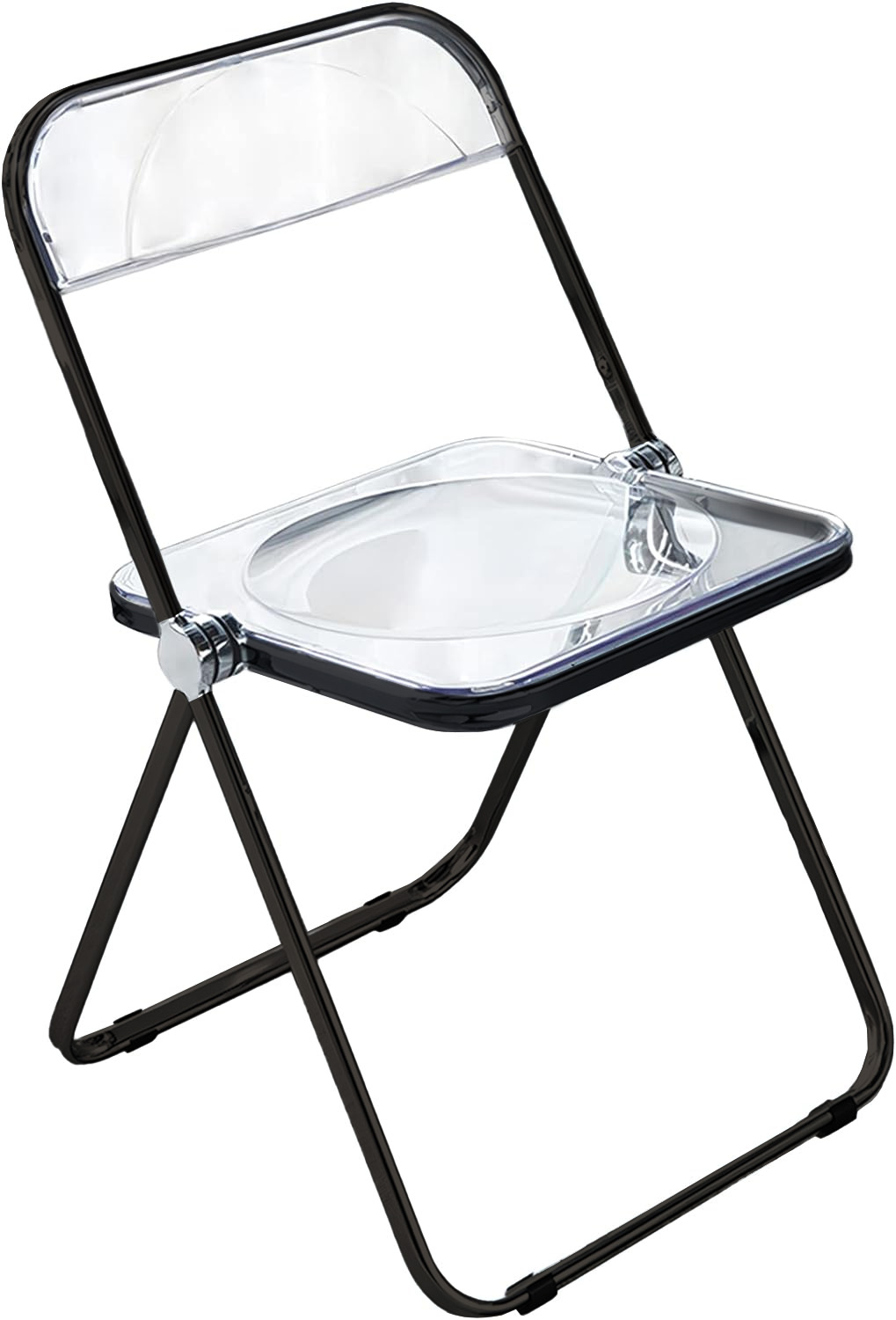 1年保証 クリアチェア 2脚セット 折りたたみ 韓国 人気 おしゃれ パイプ椅子 北欧 透明 会議椅子 スタッキングチェア 折り畳み椅子 スツール