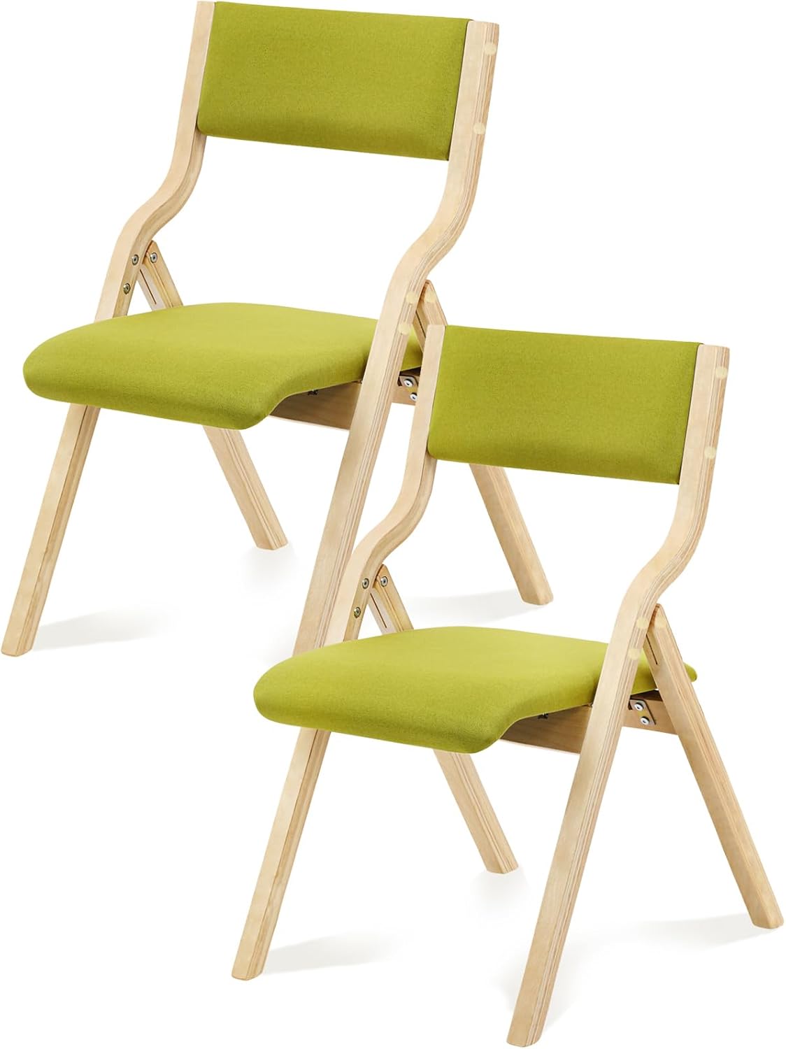 ダイニングチェア 折りたたみ椅子 2脚セット 完成品 リビングチェア PU