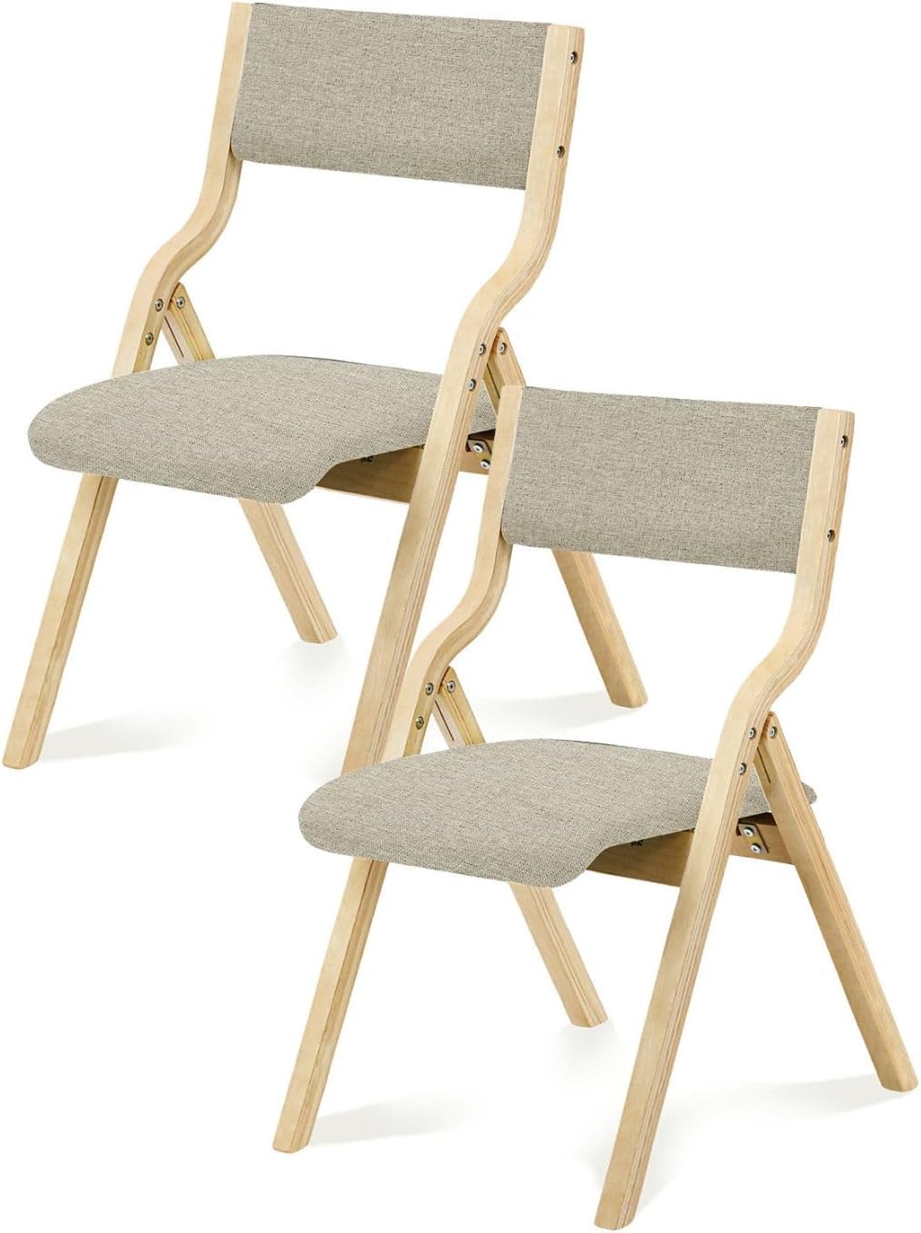 ダイニングチェア 折りたたみ椅子 2脚セット 完成品 リビングチェア PU