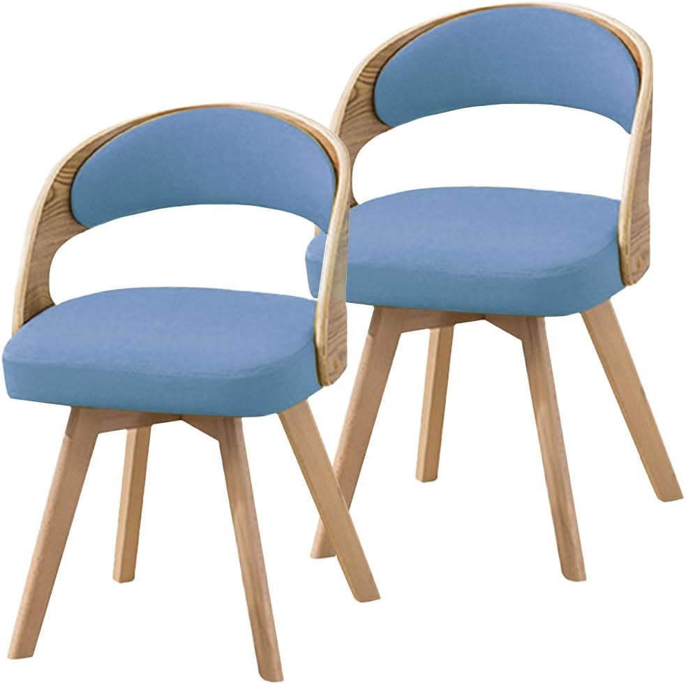 ダイニングチェア 回転 椅子 2脚セット 木製 北欧 コンパクト おしゃれ