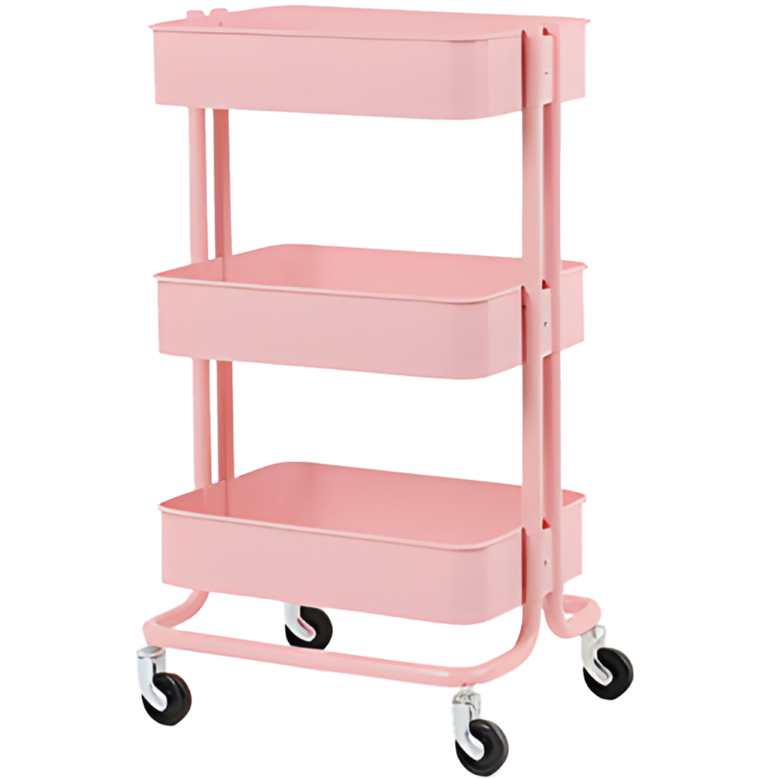 キッチンワゴン キャスター付き 3段 スリム 収納 バスケットキッチン