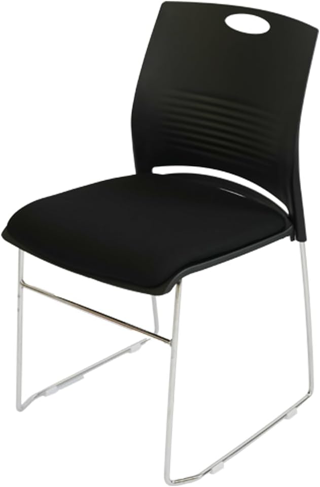ミーティングチェア 会議椅子 スタッキング 1脚 軽量 クッション付き 背もたれ有り セミナー 塾 オフィス 省スペース 収納可能 ミーティング 受付 |  | 02