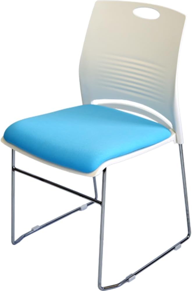 ミーティングチェア 会議椅子 スタッキング 1脚 軽量 クッション付き 背もたれ有り セミナー 塾 オフィス 省スペース 収納可能 ミーティング 受付 |  | 08
