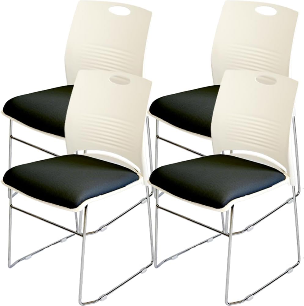 ミーティングチェア 会議椅子 スタッキング 4脚セット 軽量 クッション付き 背もたれ有り セミナー 塾 オフィス 省スペース 収納可能 ミーティング 受付 |  | 01