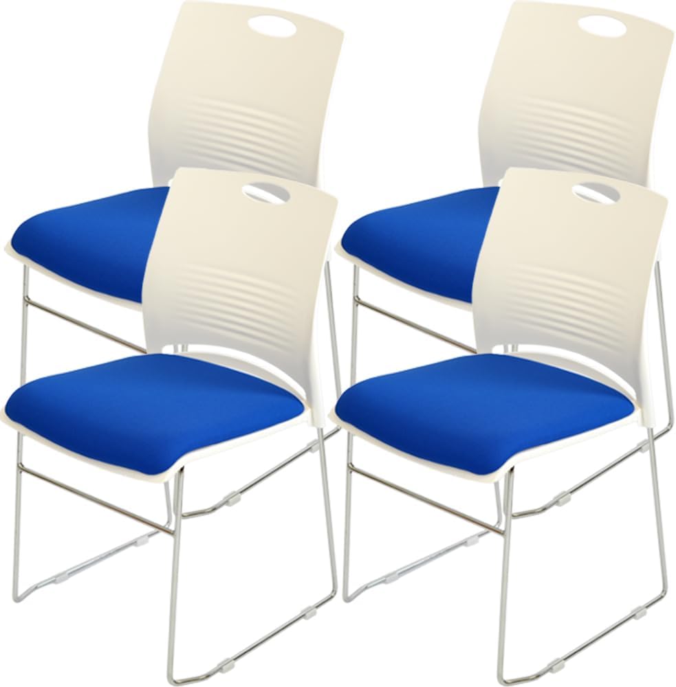 ミーティングチェア 会議椅子 スタッキング 4脚セット 軽量 クッション付き 背もたれ有り セミナー 塾 オフィス 省スペース 収納可能 ミーティング 受付 |  | 03