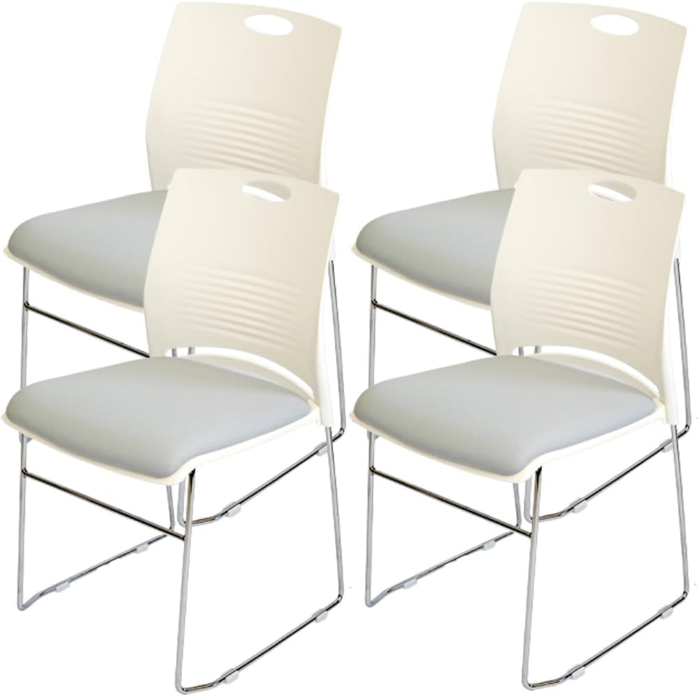ミーティングチェア 会議椅子 スタッキング 4脚セット 軽量 クッション付き 背もたれ有り セミナー 塾 オフィス 省スペース 収納可能 ミーティング 受付 |  | 06