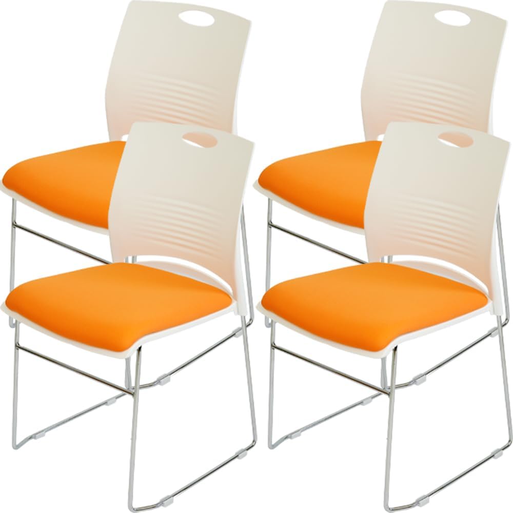 ミーティングチェア 会議椅子 スタッキング 4脚セット 軽量 クッション付き 背もたれ有り セミナー 塾 オフィス 省スペース 収納可能 ミーティング 受付 |  | 07