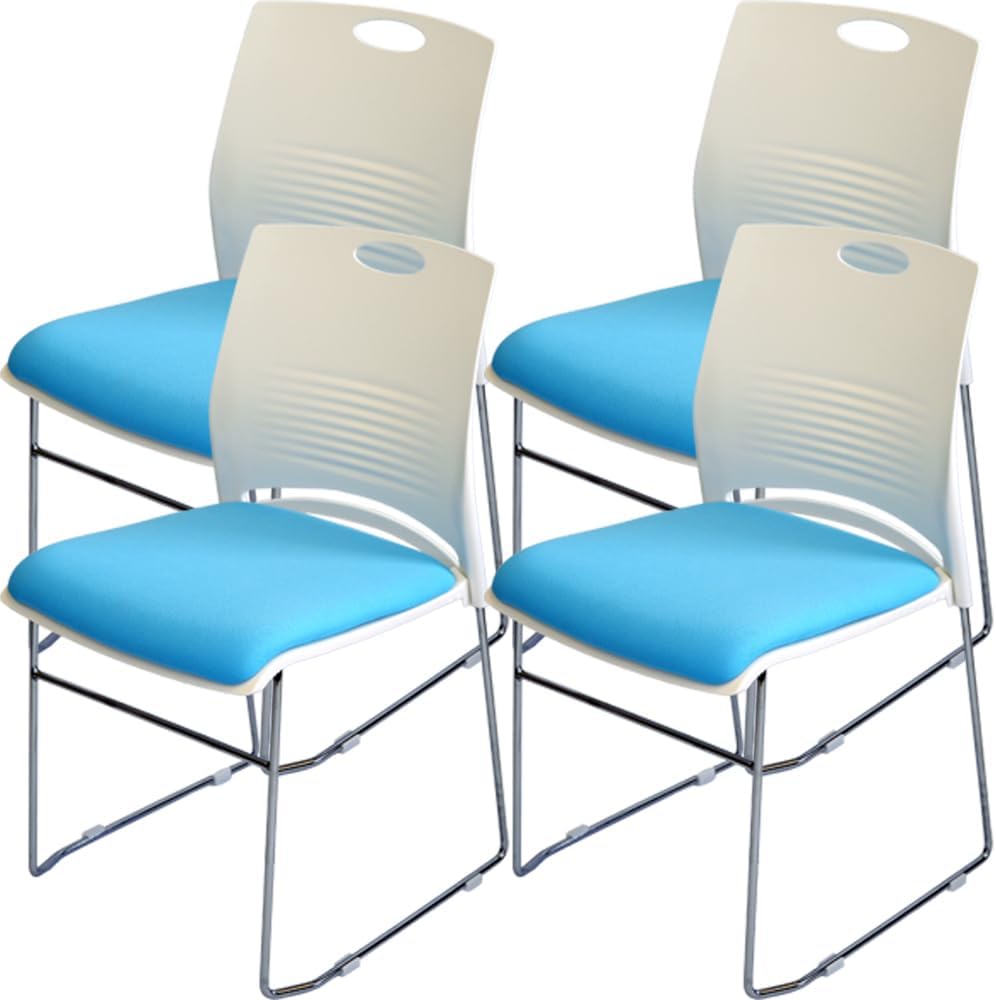ミーティングチェア 会議椅子 スタッキング 4脚セット 軽量 クッション付き 背もたれ有り セミナー 塾 オフィス 省スペース 収納可能 ミーティング 受付 |  | 08