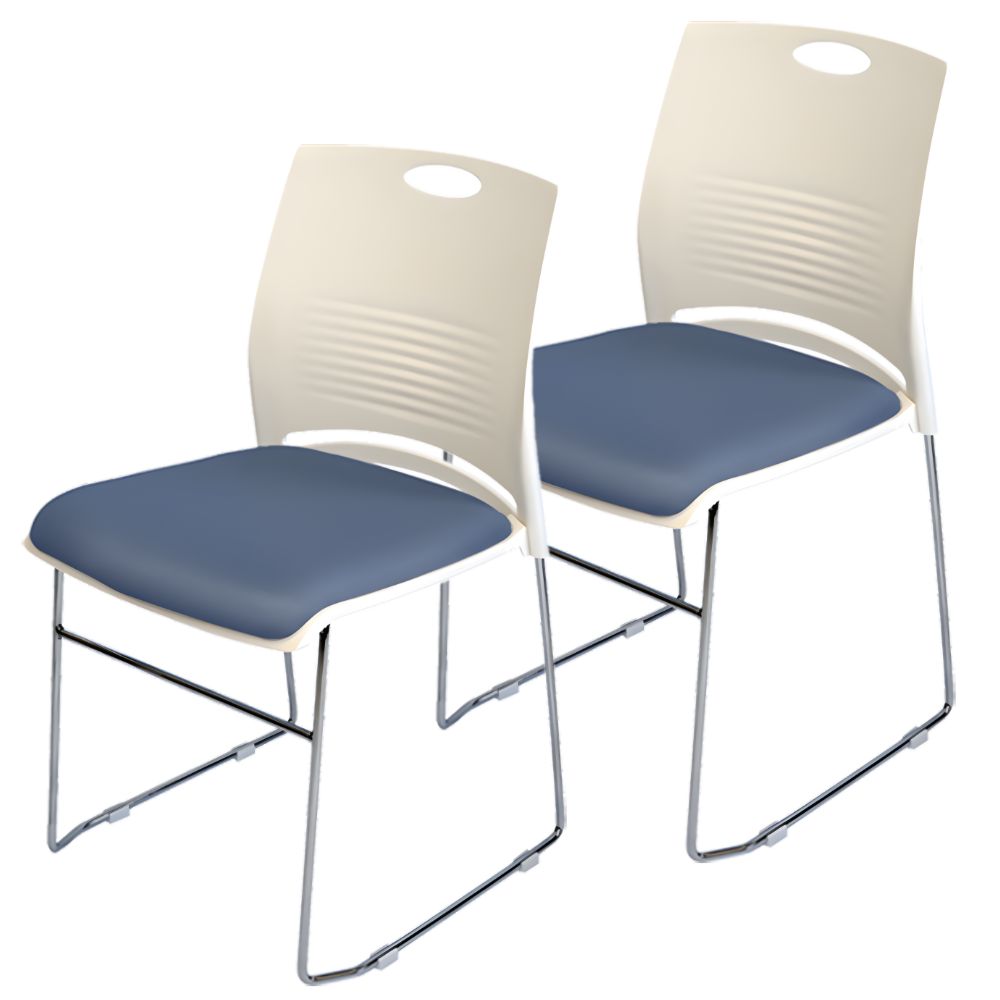 ミーティングチェア 会議椅子 スタッキング 2脚セット 軽量 クッション付き 背もたれ有り セミナー 塾 オフィス 省スペース 収納可能 ミーティング 受付 |  | 12
