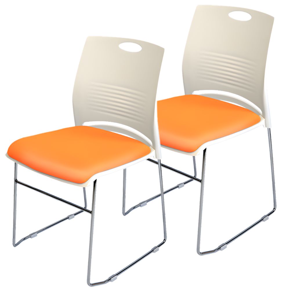 ミーティングチェア 会議椅子 スタッキング 2脚セット 軽量 クッション付き 背もたれ有り セミナー 塾 オフィス 省スペース 収納可能 ミーティング 受付 |  | 15